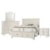 Vaughan Bassett Bungalo Home Queen Panel Storage Bed, 9 Drawer Dresser, Master Arch Mirror, 2 Drawer Nightstand