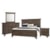 Vaughan Bassett Bungalo Home King Mantel Bed, Double Dresser, Landscape Mirror, 2 Drawer Nightstand