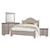 Vaughan Bassett Bungalo Home King Arch Bed, Double Dresser, Landscape Mirror, 2 Drawer Nightstand