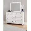 Vaughan Bassett Cool Farmhouse Dresser & Mirror