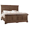 Vaughan Bassett CORBEL QUEEN MANSION BED Cobblestone Oak