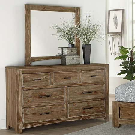 Dresser + Mirror Set