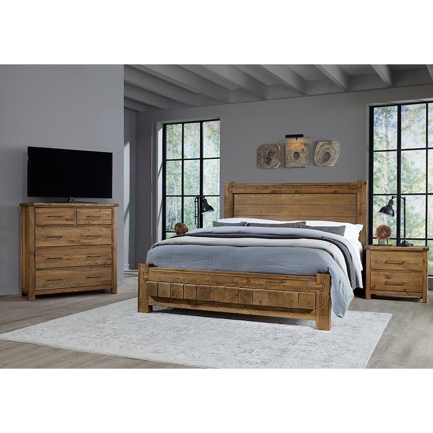 Vaughan Bassett Dovetail King Low Profile Bed