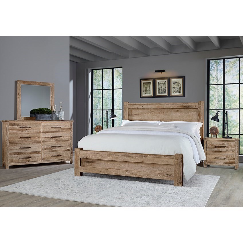 Vaughan Bassett Dovetail King Low Profile Bed