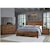 Vaughan Bassett Dovetail - 751 King Poster Bed With 6x6 Foot Board Bed, 8 Drawer Dresser, Ladscape Mirror, 2 Drawer Nightstand