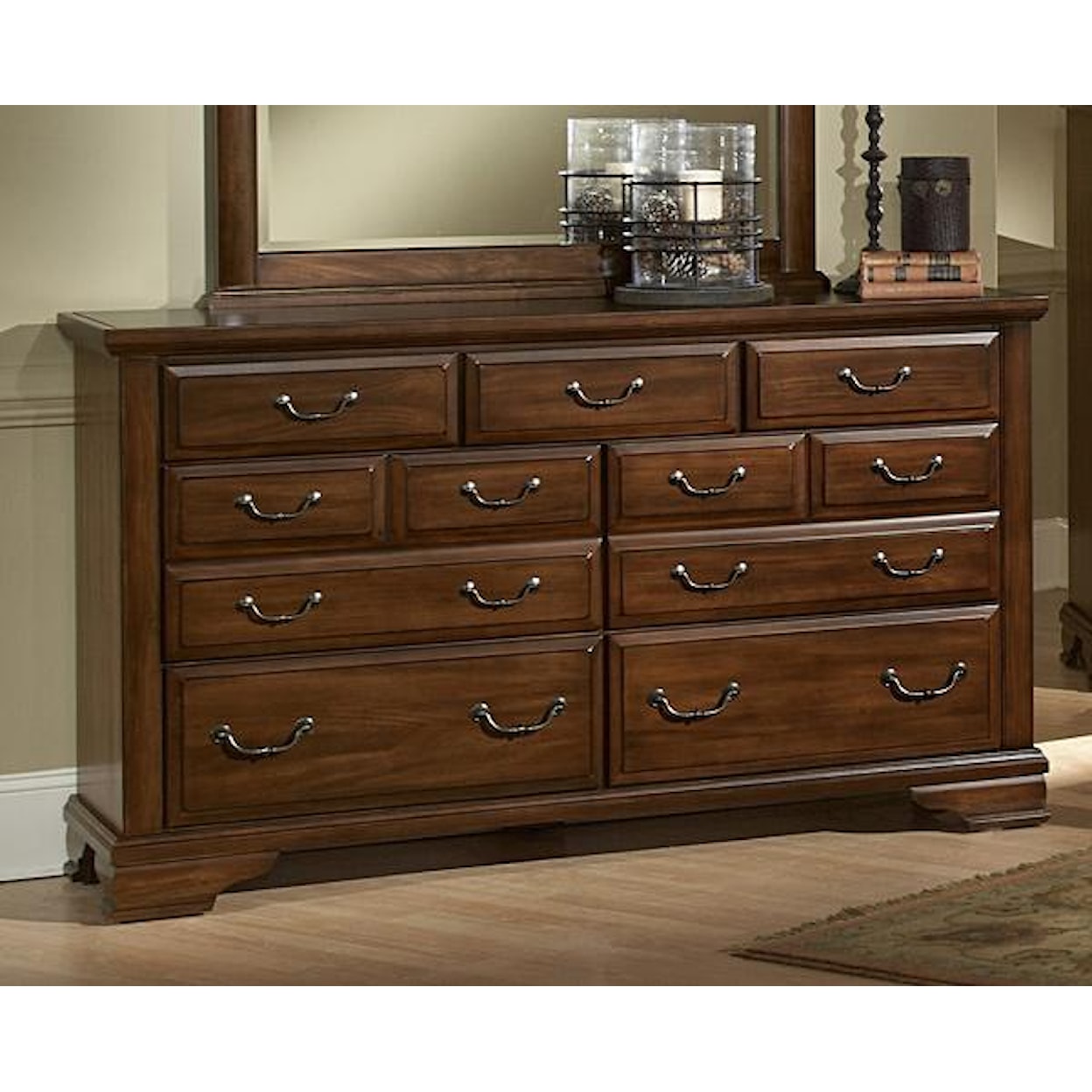 Vaughan Bassett Remington Triple Dresser - 7 Drawers