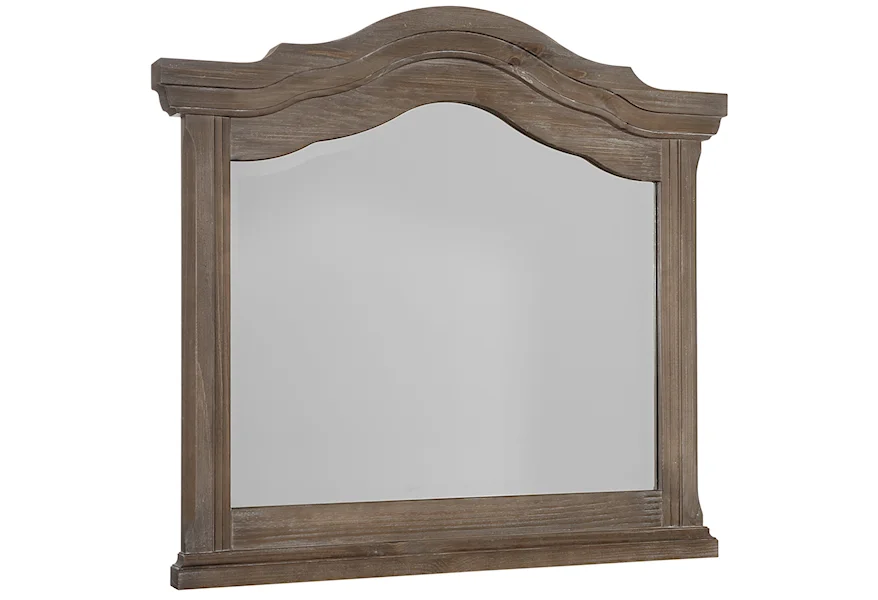 Rustic Hills Arched Landscape Mirror by Vaughan Bassett at Lapeer Furniture & Mattress Center