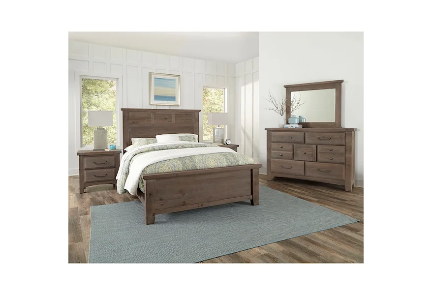 Sawmill Queen Bedroom Group by Vaughan Bassett at Mueller Furniture