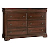 Vaughan Bassett Vista - Warm Cherry Dresser & Mirror