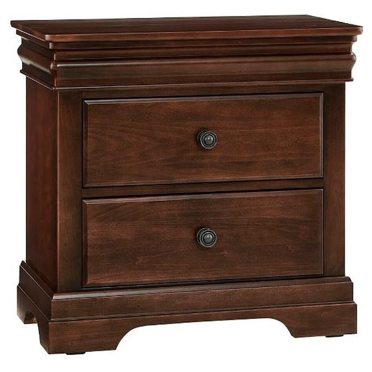 Vaughan Bassett Vista - Warm Cherry 2 Drawer Nightstand