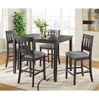 Rectangular Pub Table & 4 Chairs