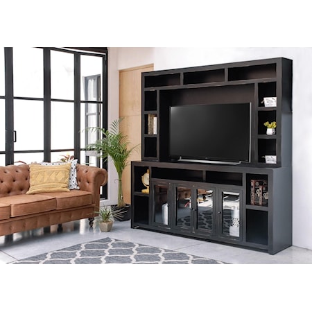 84" TV Stand and Hutch