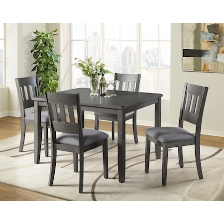 Dining Table and 4 Side Chair Set