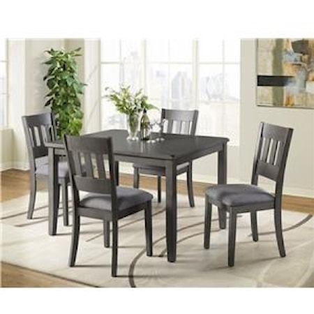 Dining Table and 4 Side Chair Set