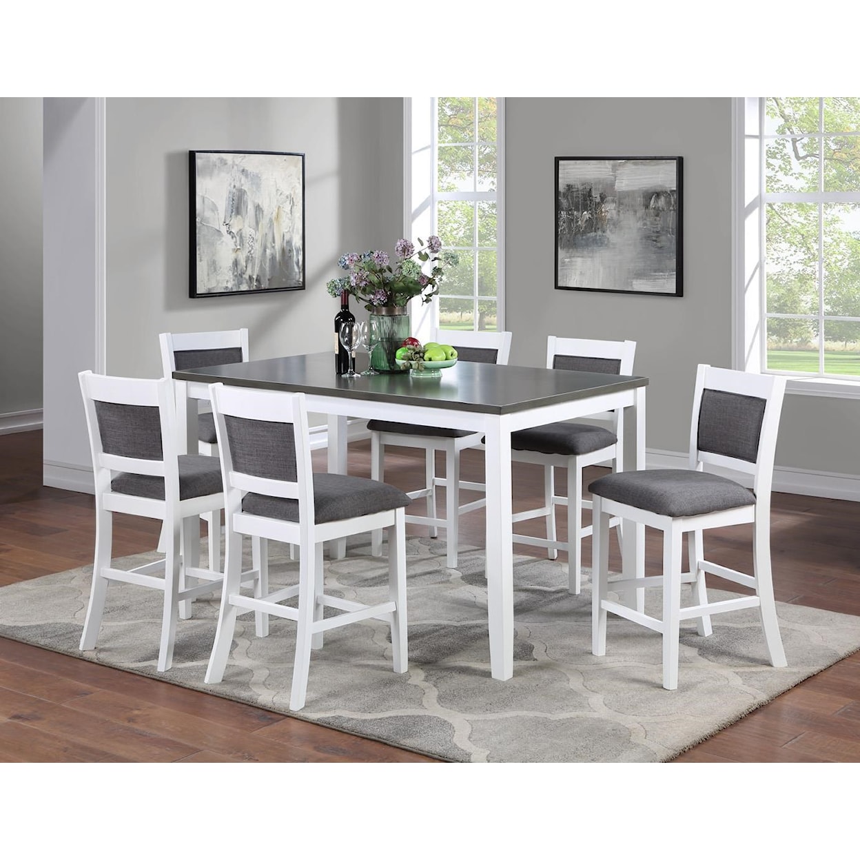 Vilo Home Porto 7pc Dining Set Pub Height