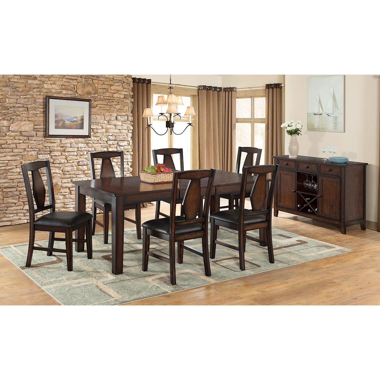 Vilo Home Tuscan Hills 7pc Dining Set