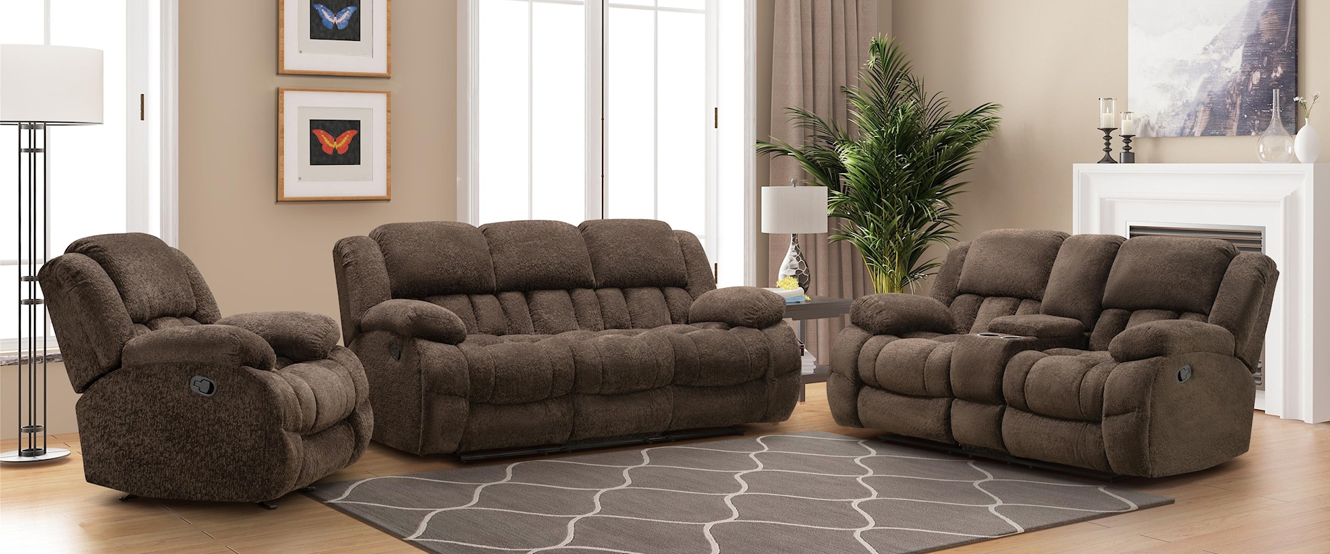 3 Piece Reclining Living Room Group