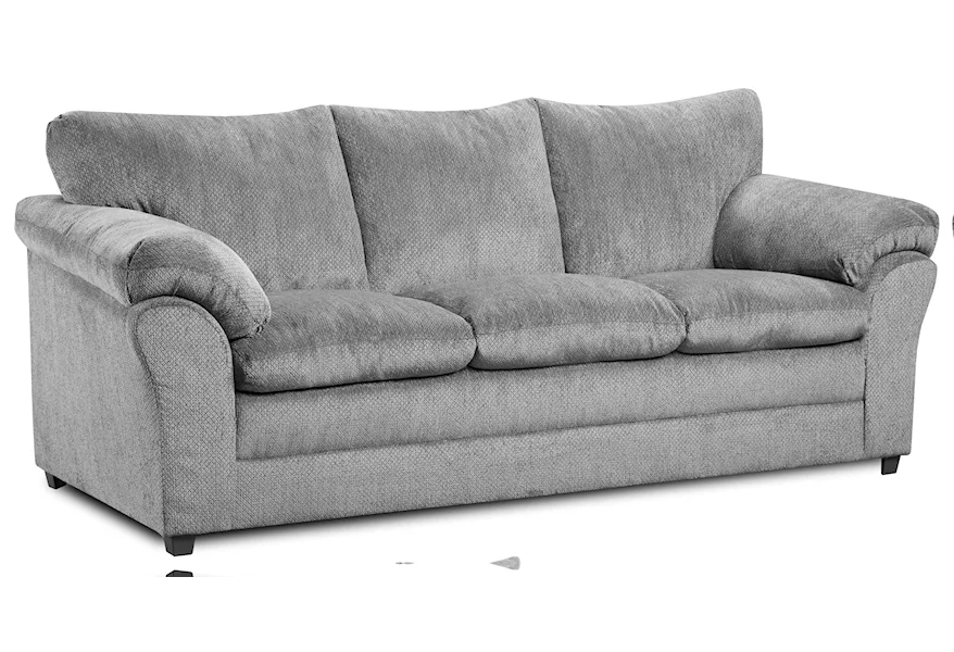 2153 Kennedy Grey Three Cushion Sofa by Washington Brothers Furniture at Furniture Fair - North Carolina