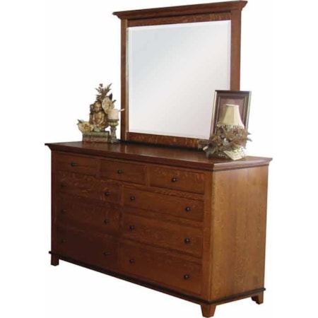 9 Drawer Dresser & Mirror