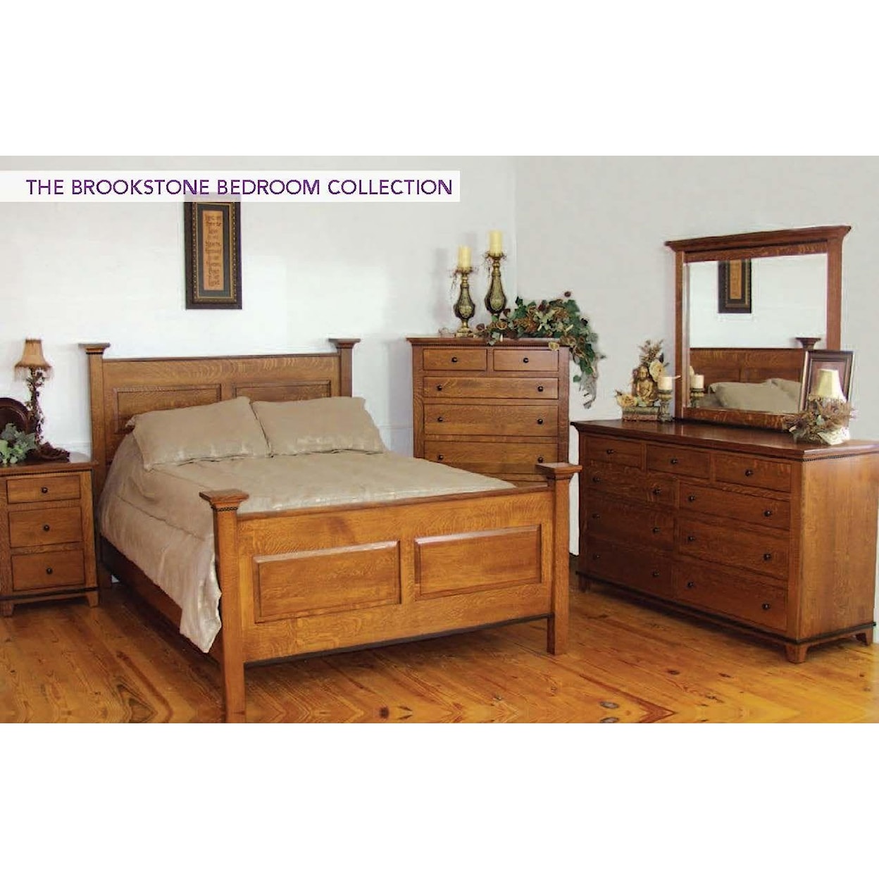 Wayside Custom Furniture Brookstone Queen Bedroom Group 1