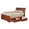 Wayside Custom Furniture Chateau Queen Heirloom Bed With Side Storage