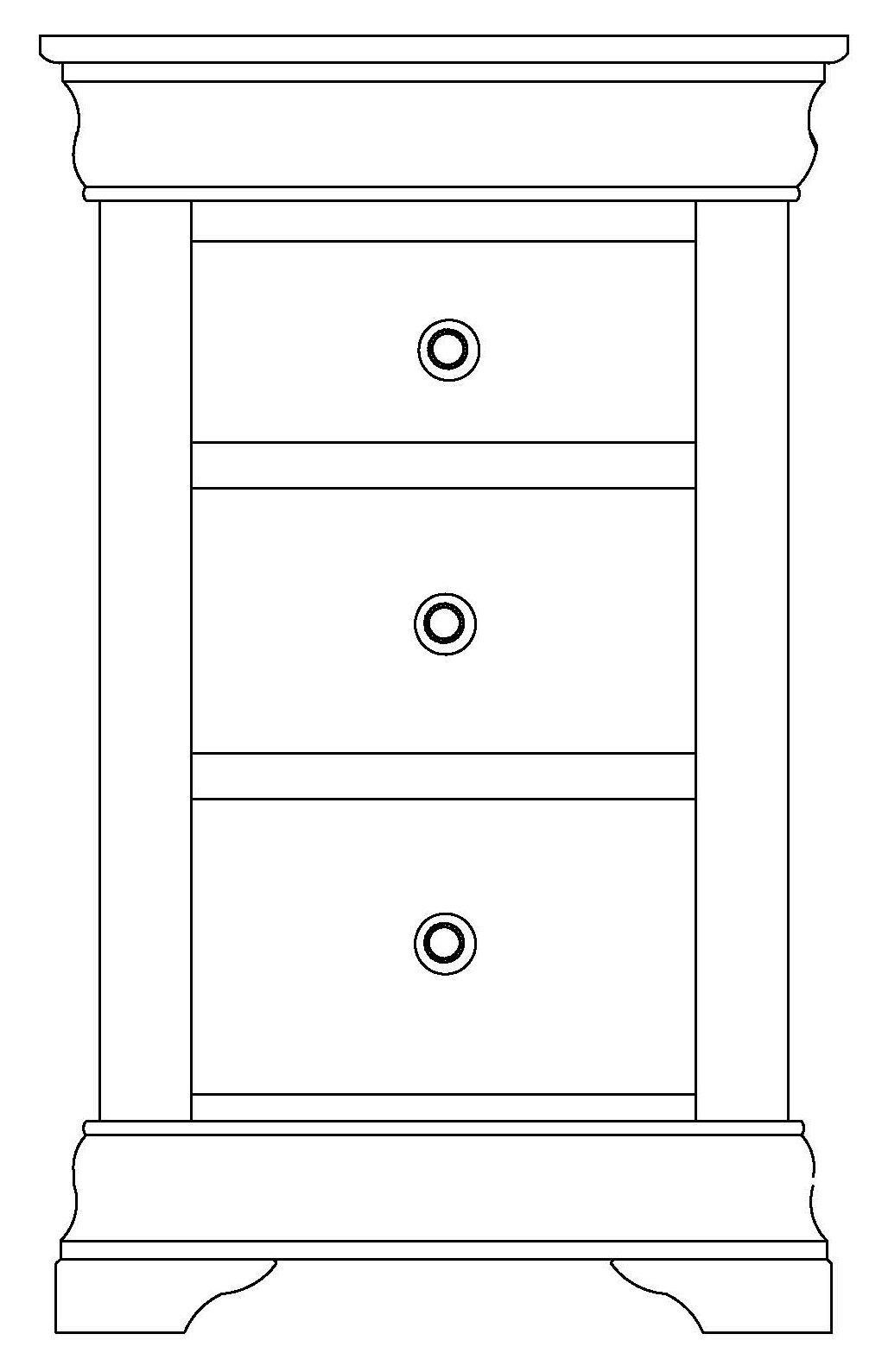 3 Drawer Night Stand