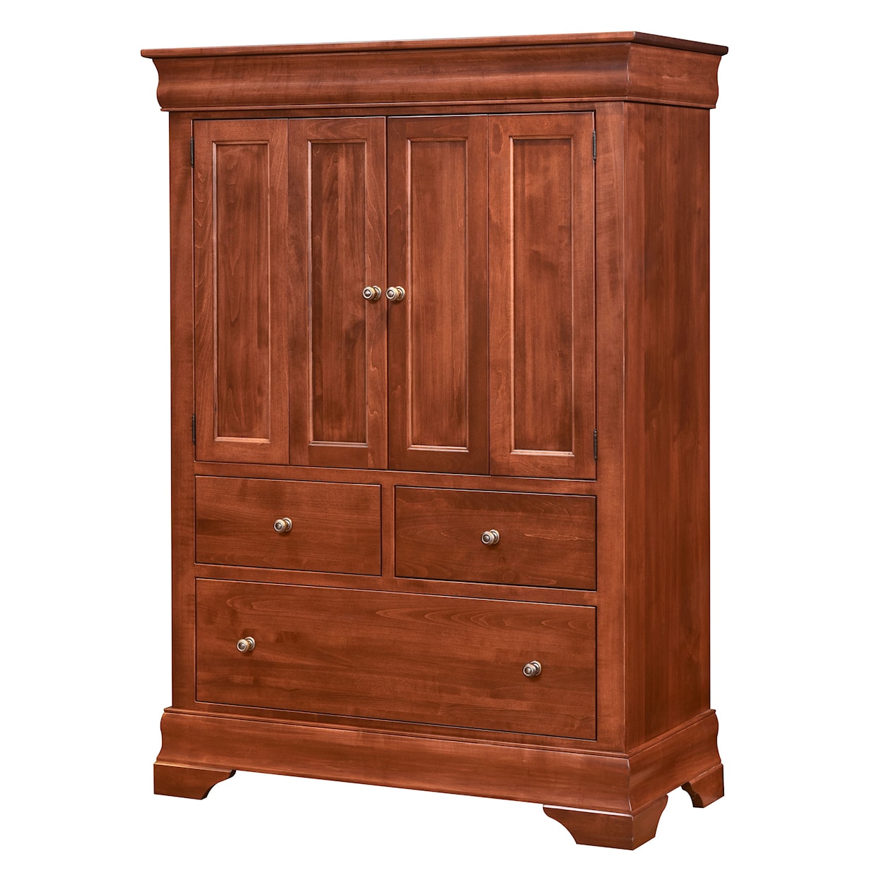 Wayside Custom Furniture Chateau Armoire 2 Door, 3 Drawers