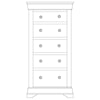 Wayside Custom Furniture Chateau Lingerie Chest