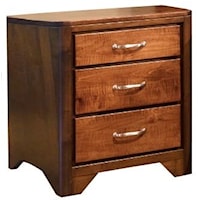 London 3 Drawer Nightstand