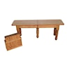 Wayside Custom Furniture Casual Dining Turned Leg Extend-A-Bench