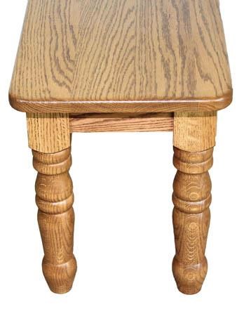 Turned Leg Extend-A-Bench