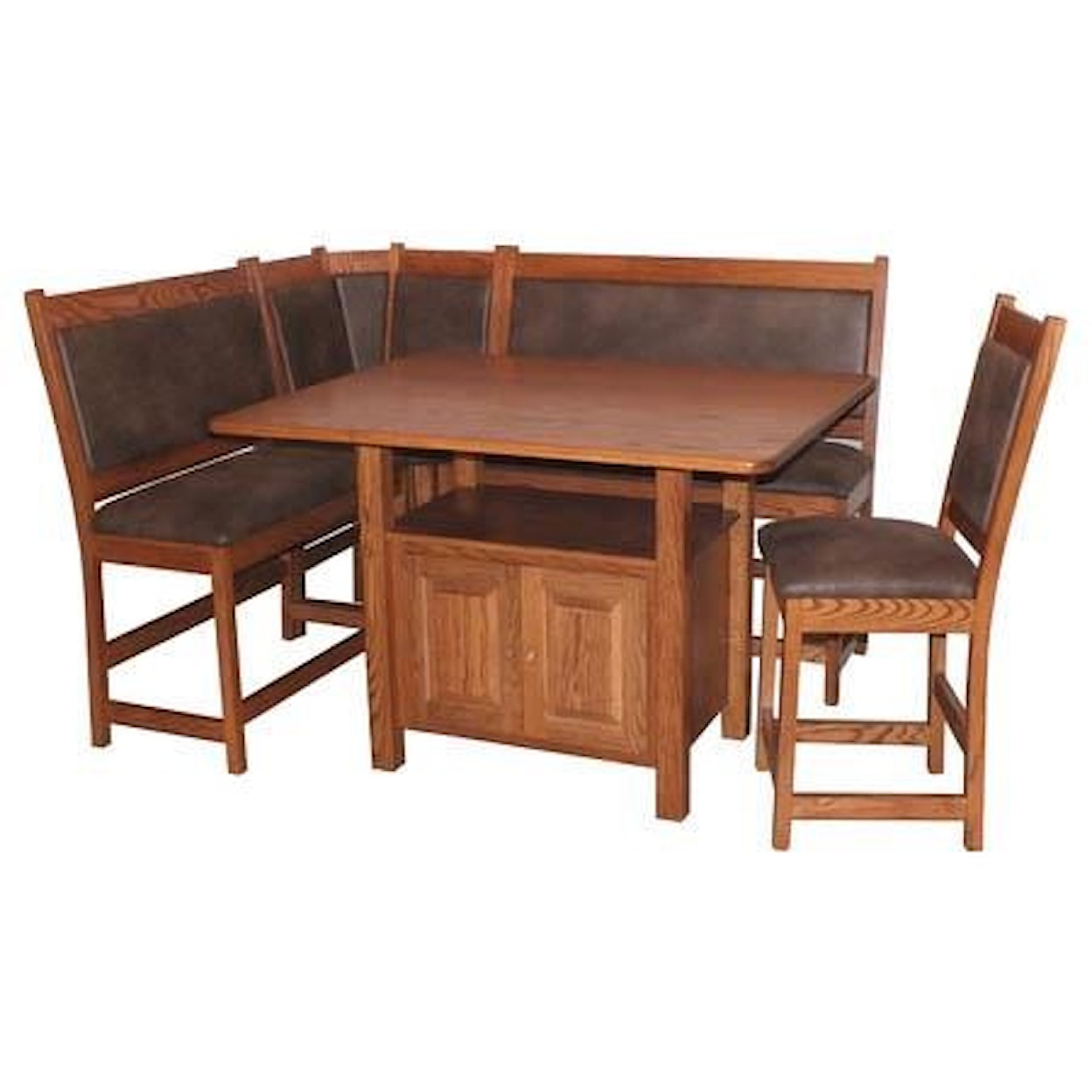 Wayside Custom Furniture Casual Dining Bistro Nook Set