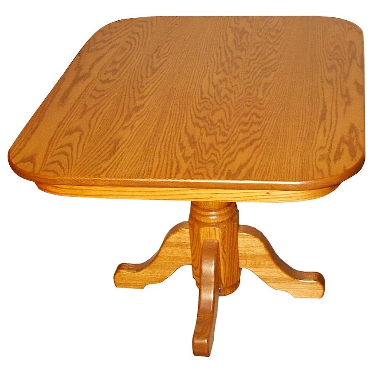 Wayside Custom Furniture Casual Dining Traditional Single Pedestal Table