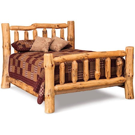 Queen Log Bed