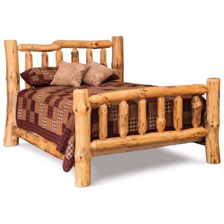 Queen Log Bed
