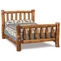 Queen Log Bed
