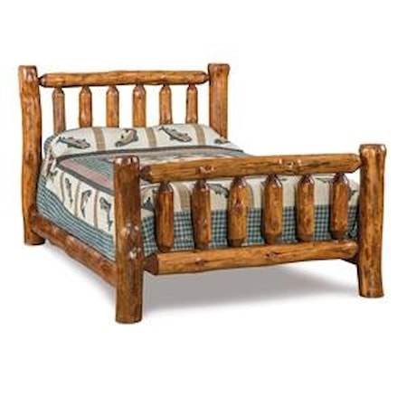 Queen Log Bed
