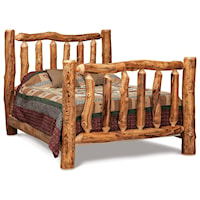 Queen High Log Bed