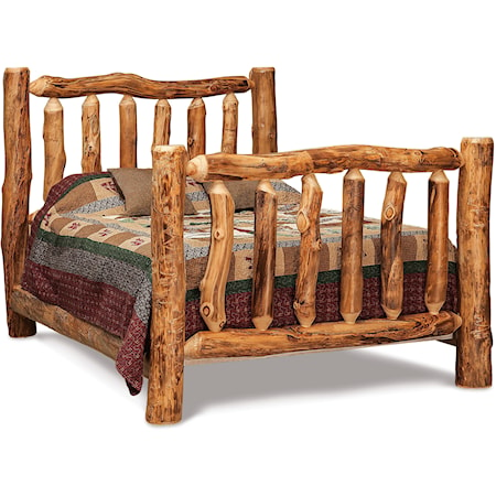 Queen High Log Bed