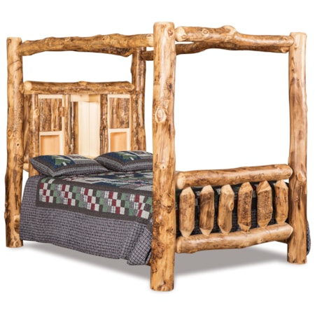 King Bookcase Canopy Bed