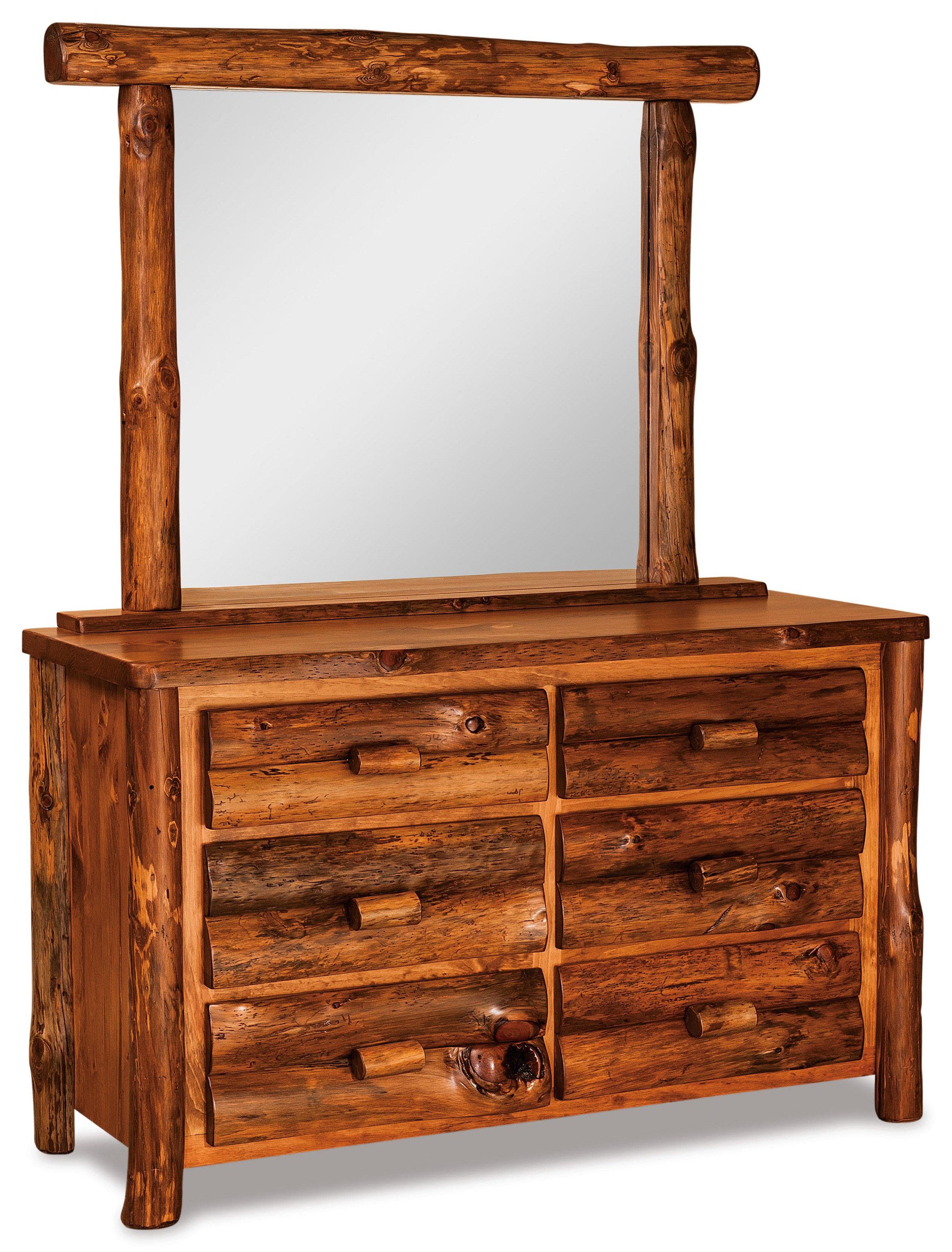 Small 6 Drawer Dresser &amp; Mirror