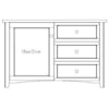 Hopewood Madison 56" TV Console