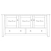 Hopewood Ashford Enclosed 46" TV Console