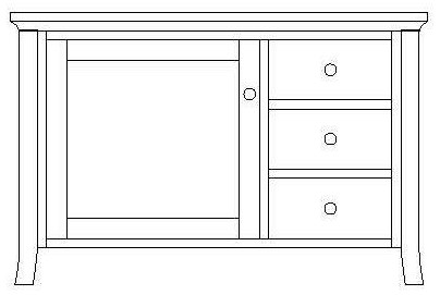 56" TV Console