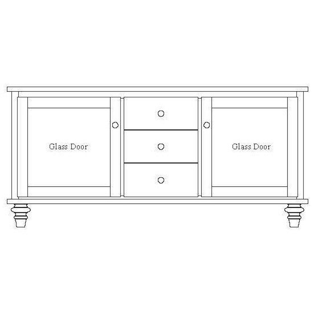 Hopewood London 56" TV Console