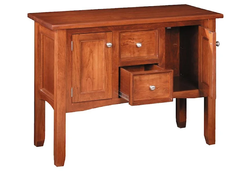 Garnet Hill Enclosed Sofa Table by Hopewood at Wayside Furniture & Mattress