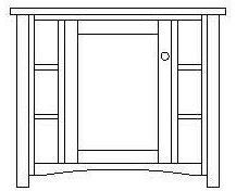 56" Corner TV Console