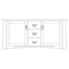 Hopewood Aspen 56" TV Console