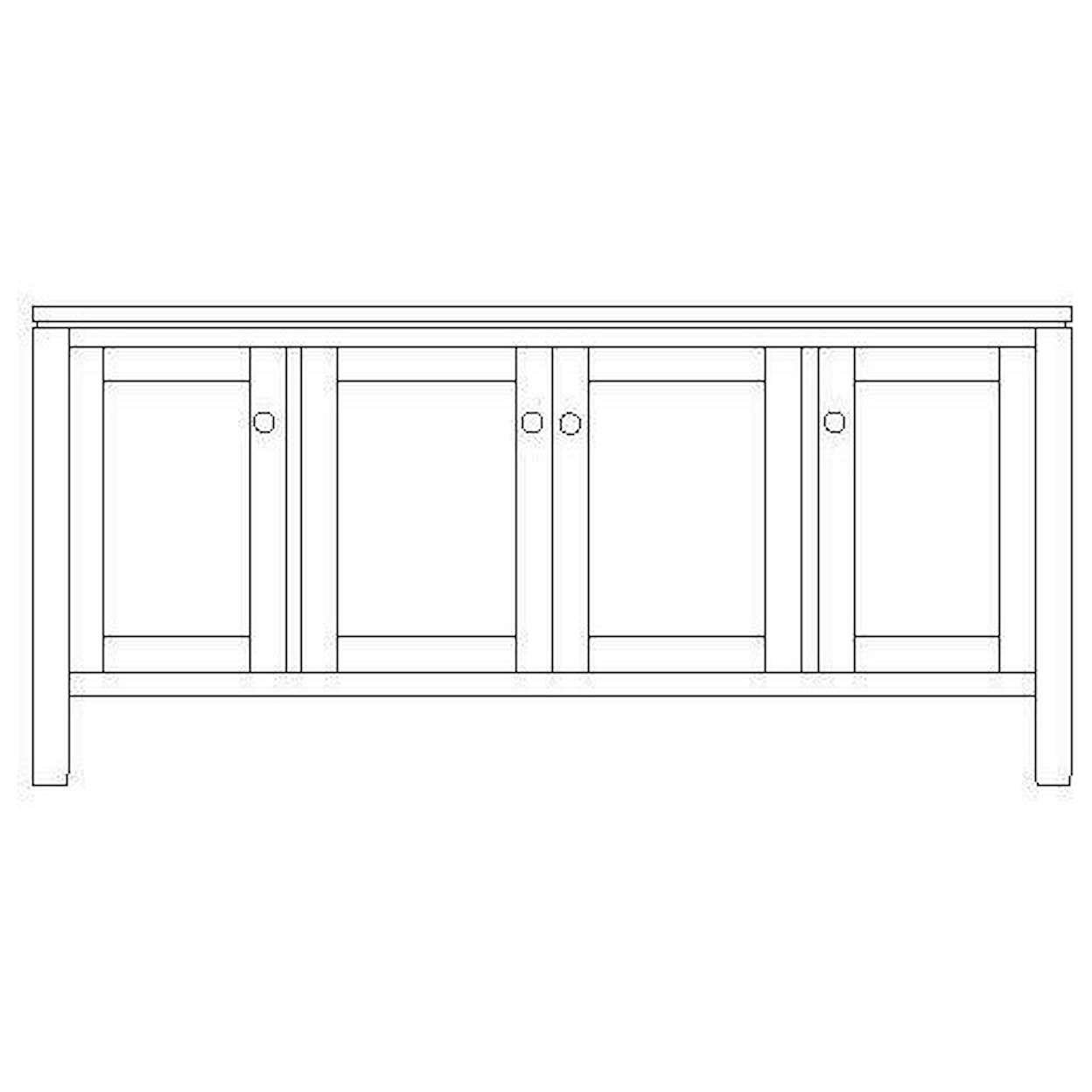 Hopewood Antigo 56" TV Console