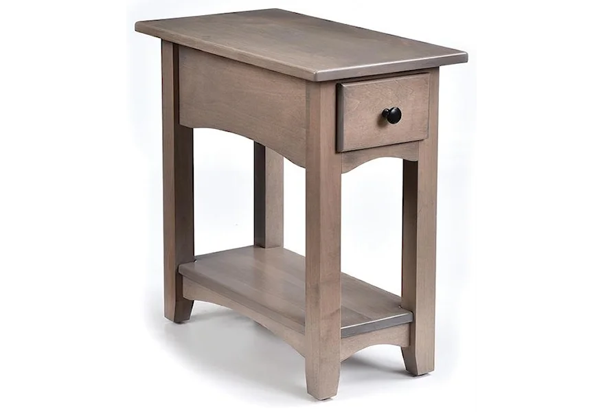 Modern Shaker Chairside Table by Hopewood at Wayside Furniture & Mattress